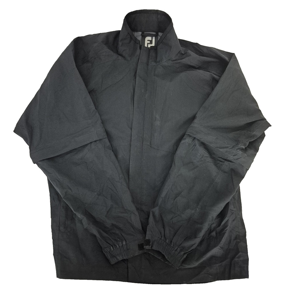 FootJoy Dry Joys Hyrdolite Jacket Mens S Black  Full Zip Mirabel Hit Windbreaker